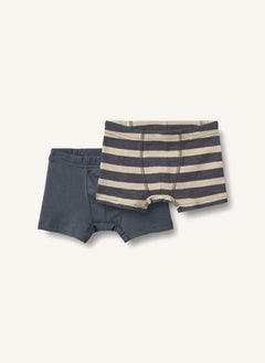Wheat - 2-pack Louis Coton Bio Boxer shorts | Charcoal grey