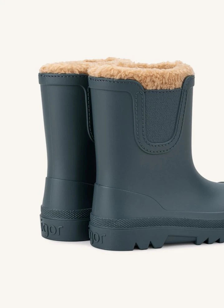 Igor - Verona Borrego Lined Rain Boots | Petrol Blue