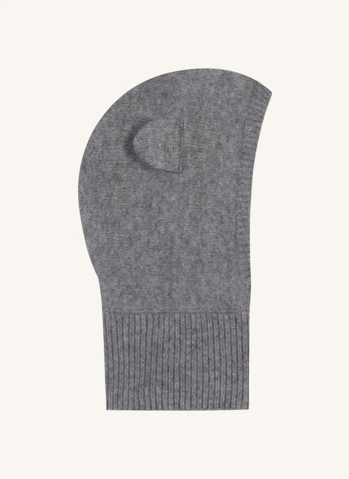 Tartine et Chocolat - Cashmere Balaclava with Ears | Grey Mélange