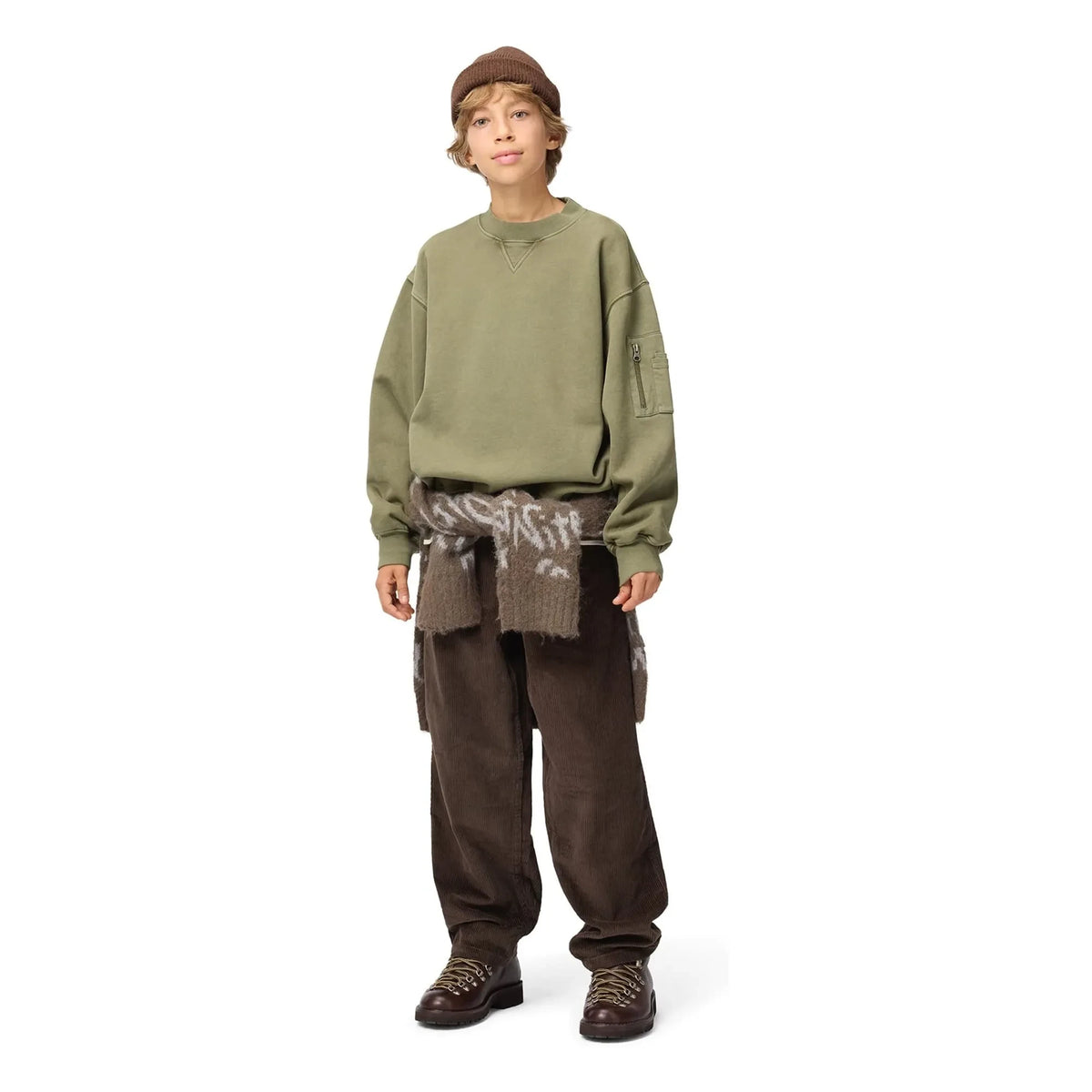 Molo - Martell organic cotton sweater | Khaki