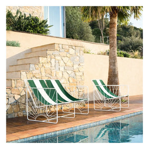 Honoré - Eldorado Striped Bench | Forest Green