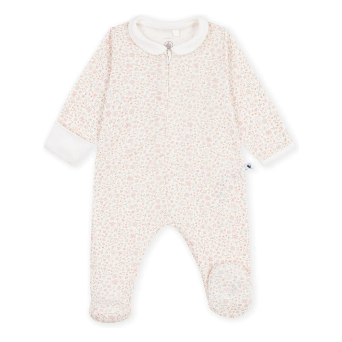 Petit Bateau - Pyjamas Dors Bien Flower Organic Cotton | White