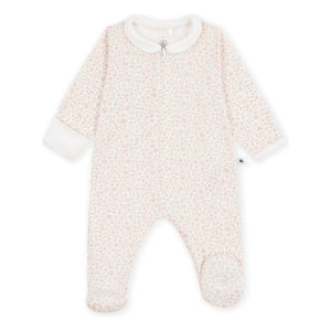 Petit Bateau - Pyjamas Dors Bien Flower Organic Cotton | White