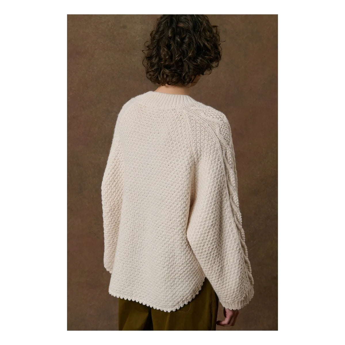Louise Misha - Khallane Wool Cape | Cream