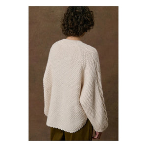 Louise Misha - Khallane Wool Cape | Cream