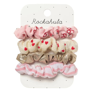 Rockahula Kids - 4-Piece Cute Knotted Scrunchie Set | Pink