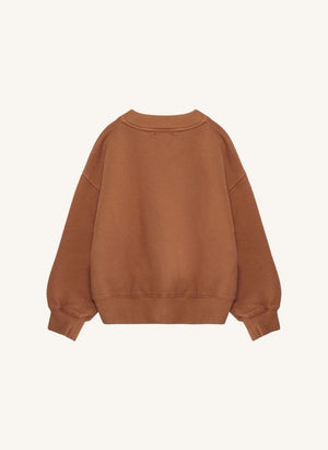 True Artist - Ex Libris organic cotton sweatshirt | Brown