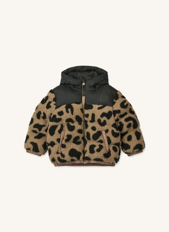 Liewood - Niko Sherpa down jacket | Dark brown