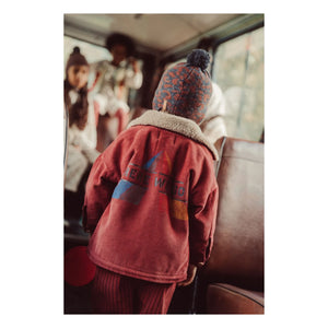 Piupiuchick - Here We Go Velvet Organic Cotton Jacket | Burgundy