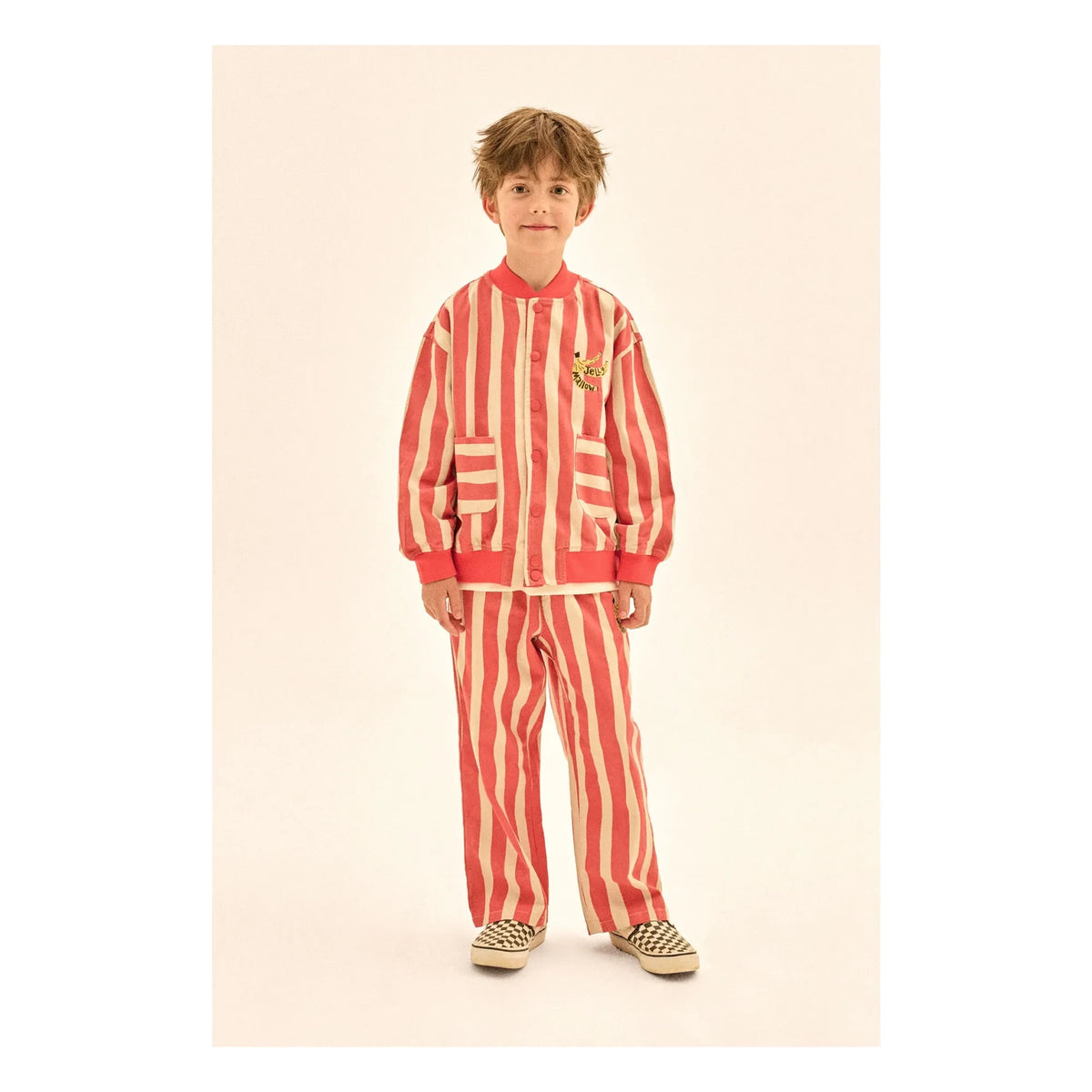 Jelly Mallow - Striped Pants | Red