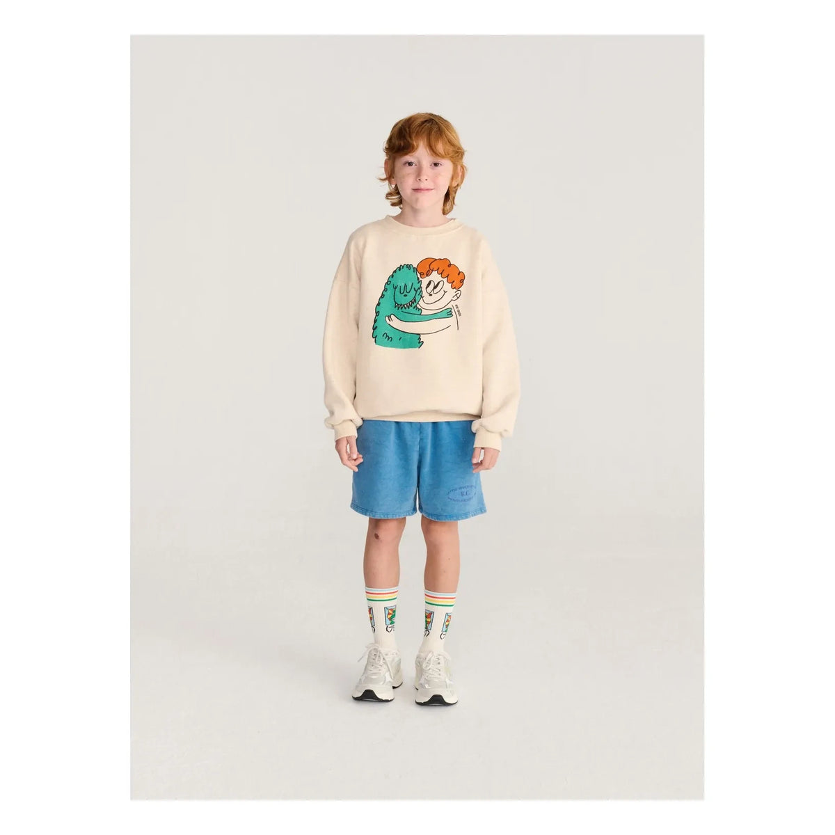 Bobo Choses - Monster Sweat Organik Pamuk | Bej