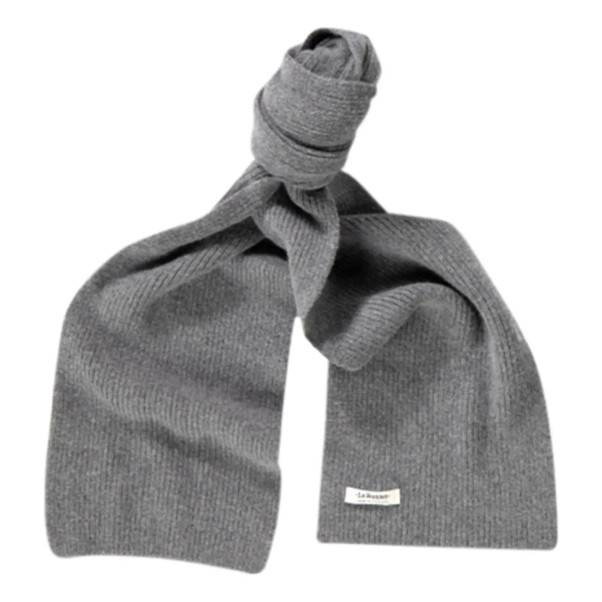 Le Bonnet Amsterdam - Wool and Angora Scarf | Charcoal Gray