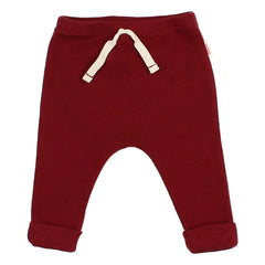 Búho - Ribbed Ankle Pants | Burgundy