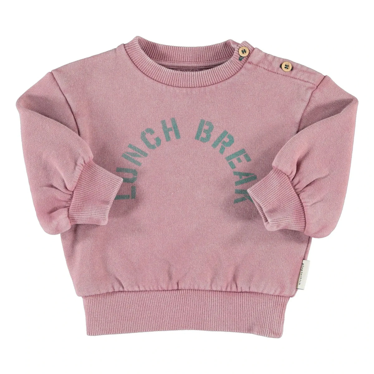 Piupiuchick - Lunch Break organic cotton sweatshirt | Pink