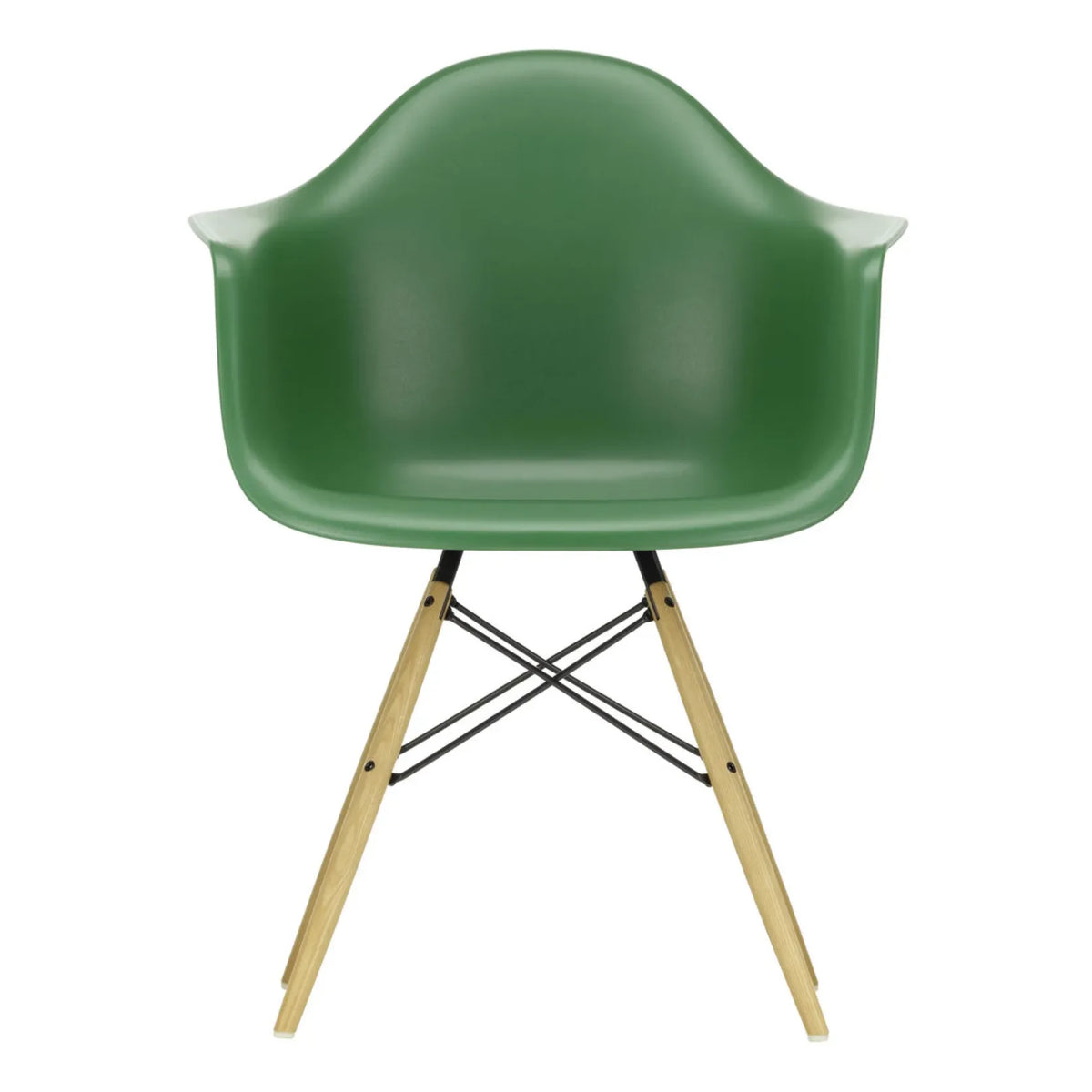 Vitra - DAW Chair - Maple Base - Charles & Ray Eames | Emerald Green