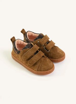 Lazare - Mahaut Tartan Sneakers | Khaki brown