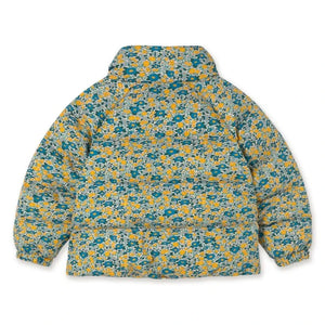 Tinycottons - Floral Print Puffer Jacket | Blue