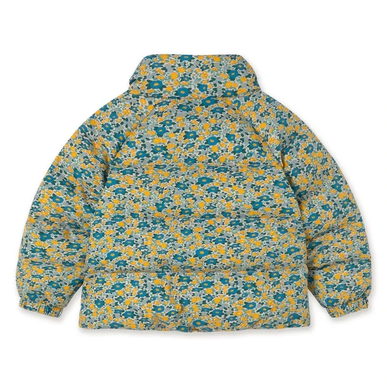 Tinycottons - Floral Print Puffer Jacket | Blue