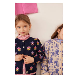 Hello Simone - Lison Fleurs Cardigan | Navy