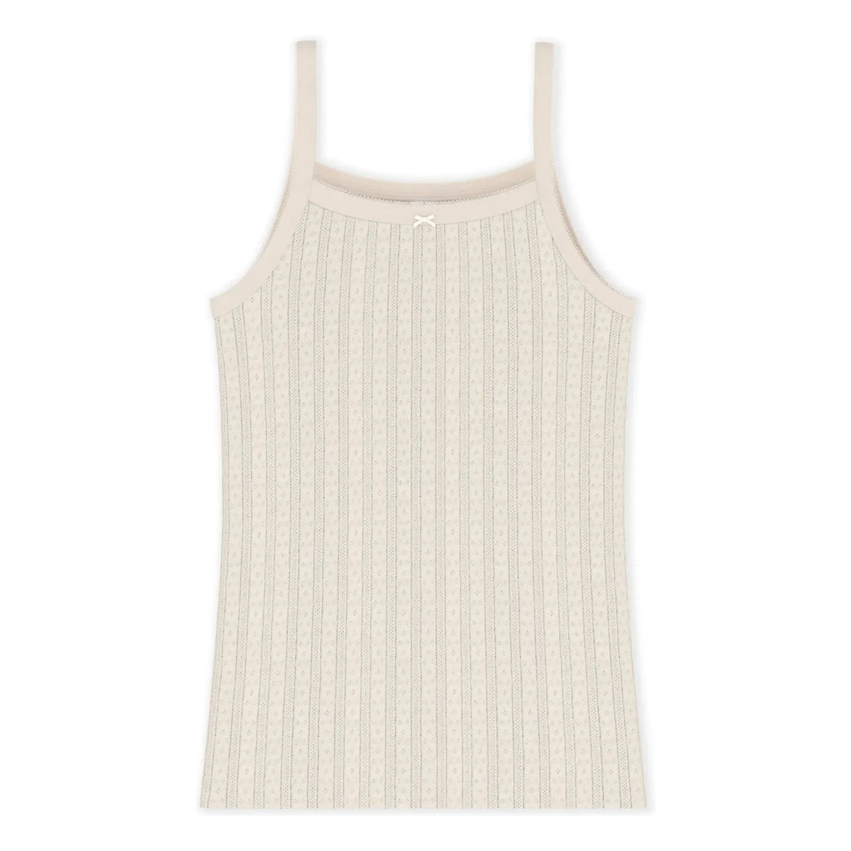 Petit Bateau - Ribbed Tank Top | Ecru