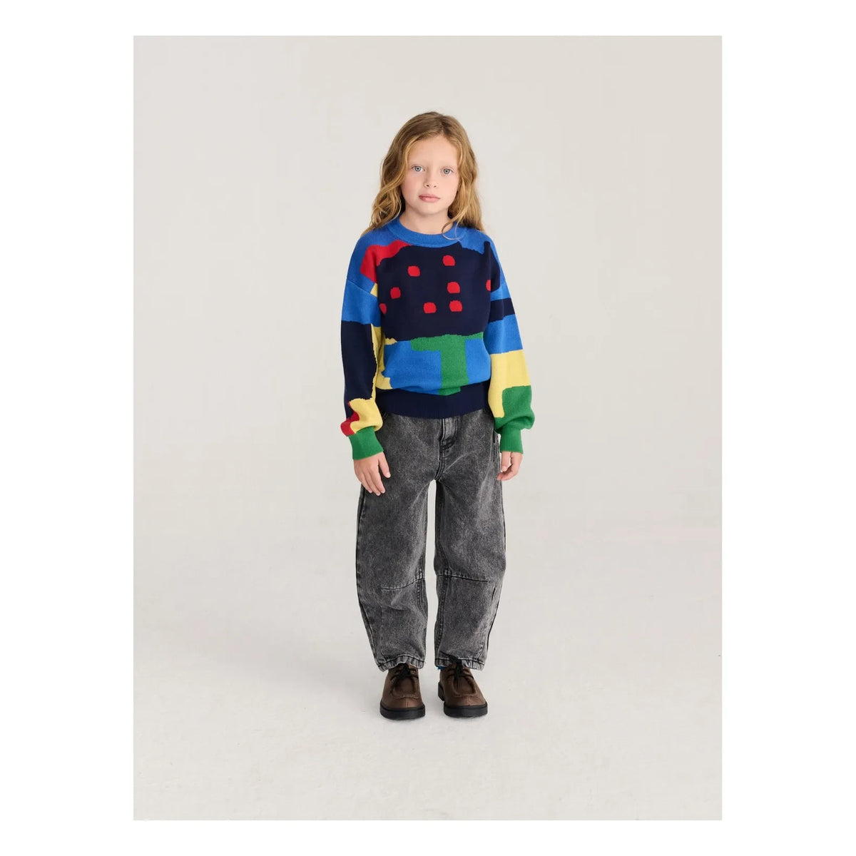Bobo Choses - Washed Organic Cotton Jeans | Black
