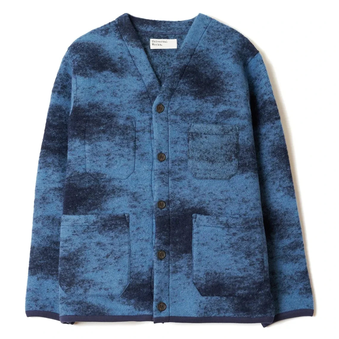 Universal Works - Cloud Wool Cardigan | Blue