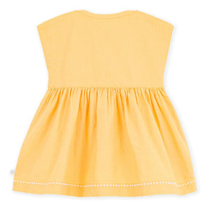 Petit Bateau - Simple Linen Dress | Yellow
