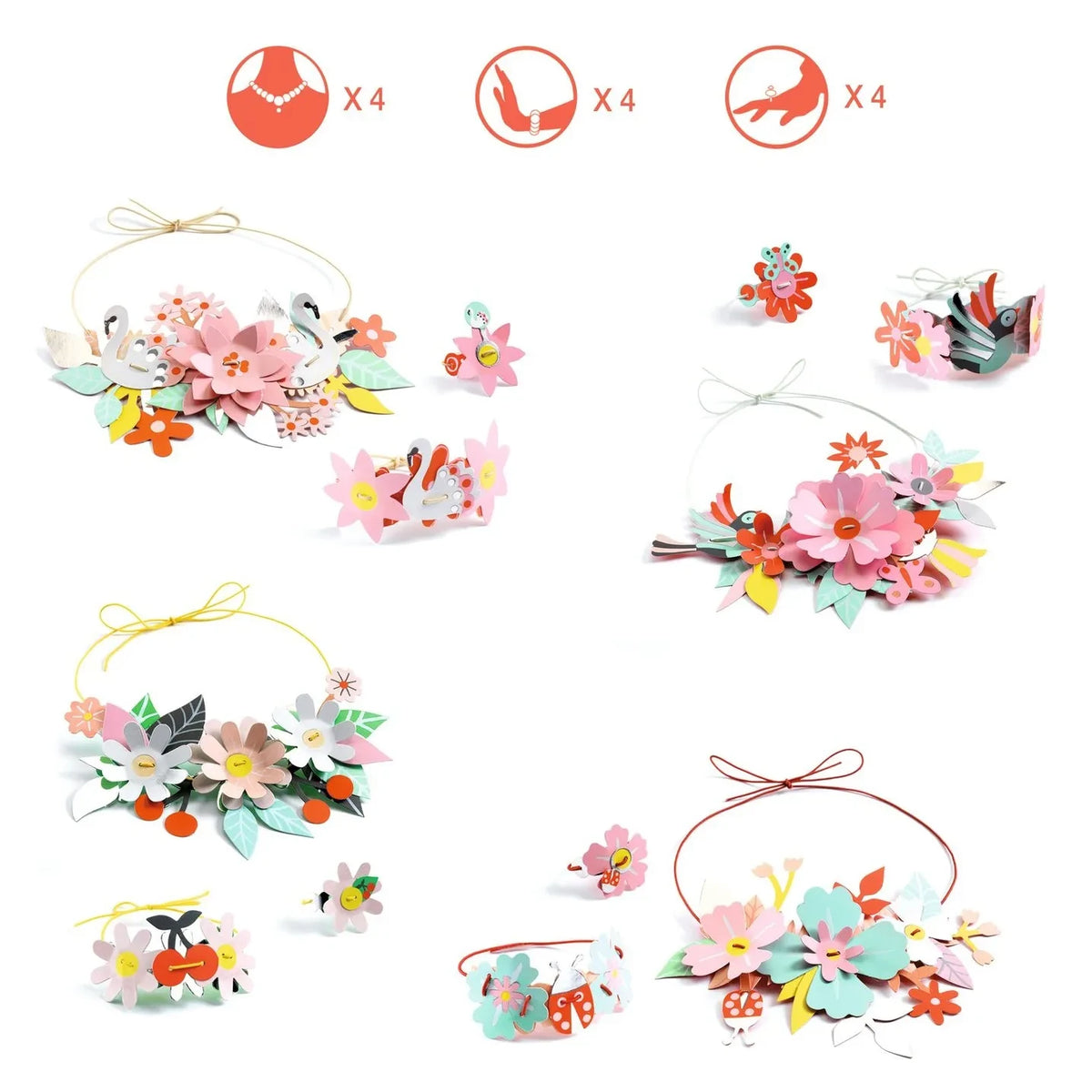 Djeco - DIY Kit - Colorful "Gaité" Jewelry Sets