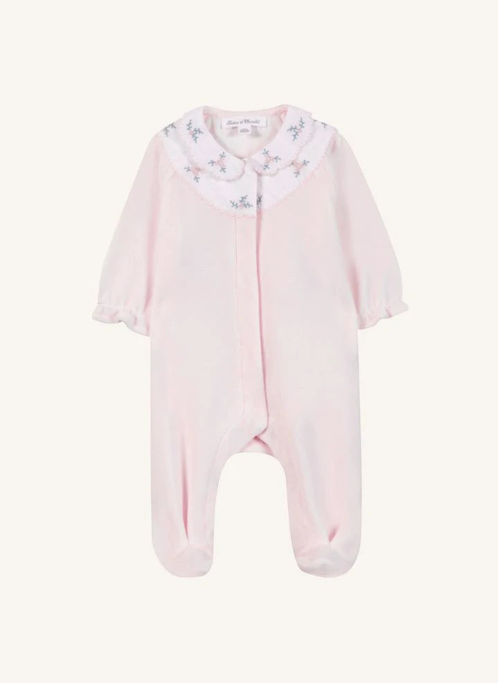 Tartine et Chocolat - Claudine Collar Pajama | Light Pink