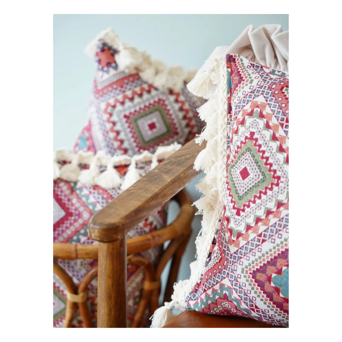 Moi Mili - Bohemian Pillow | Red