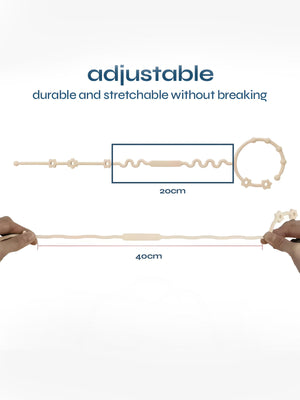 Bloom Bambini Adjustable Teether and Pacifier Clip in Purple