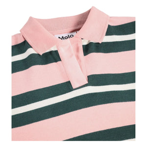Molo - Striped Polo Mille Organic Cotton | Powder Pink