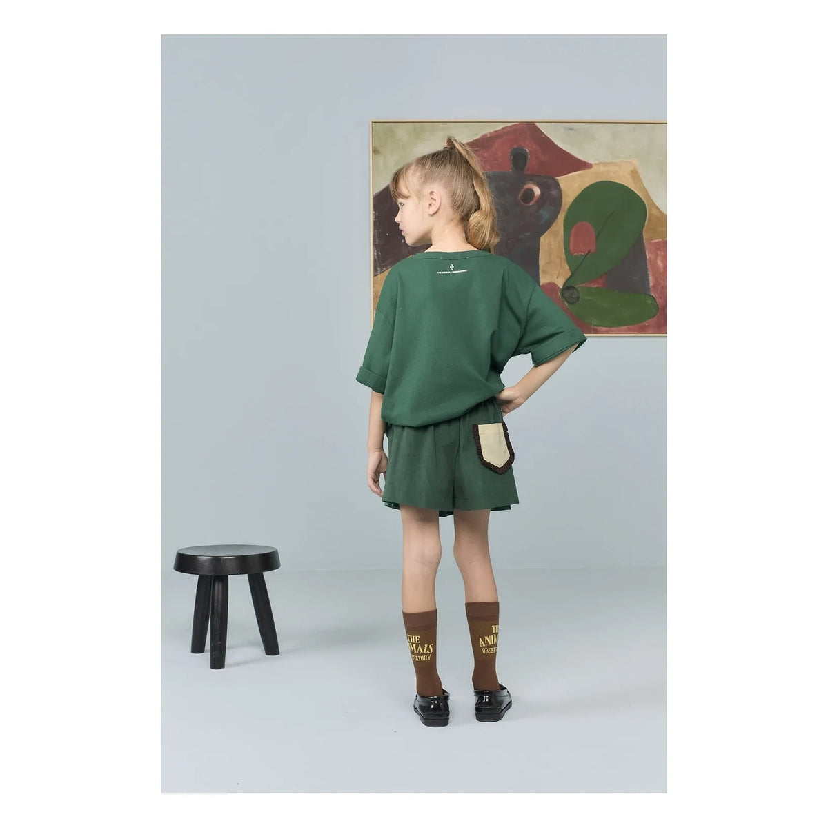 The Animals Observatory - Olingo Velvet Short Skirt | Green