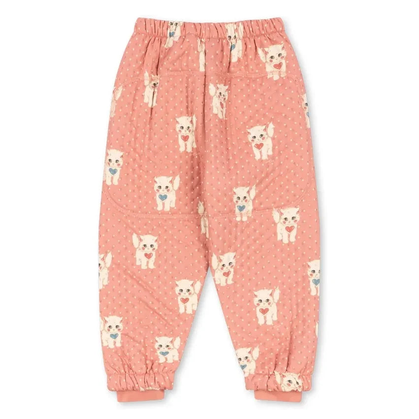Konges Sløjd - Thermal Pants Cats Recycled Fibers | Pink