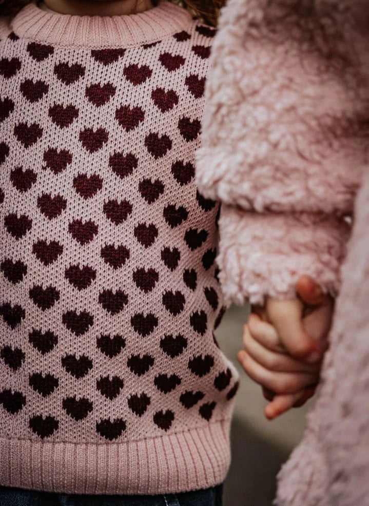Fliink - Janie Hearts Sweater | Pink