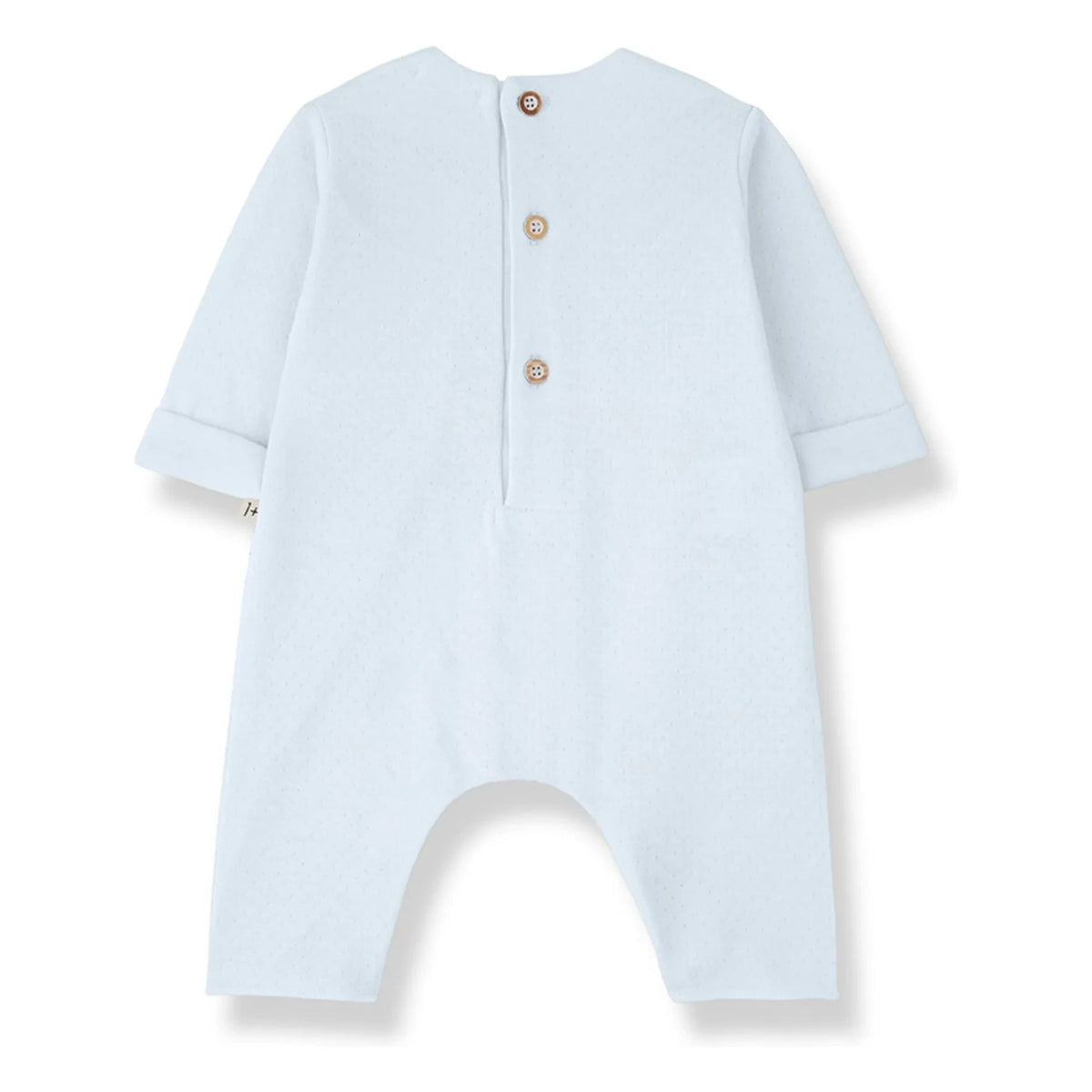 1+ in the Family - Pointelle Margot Romper | Light Blue