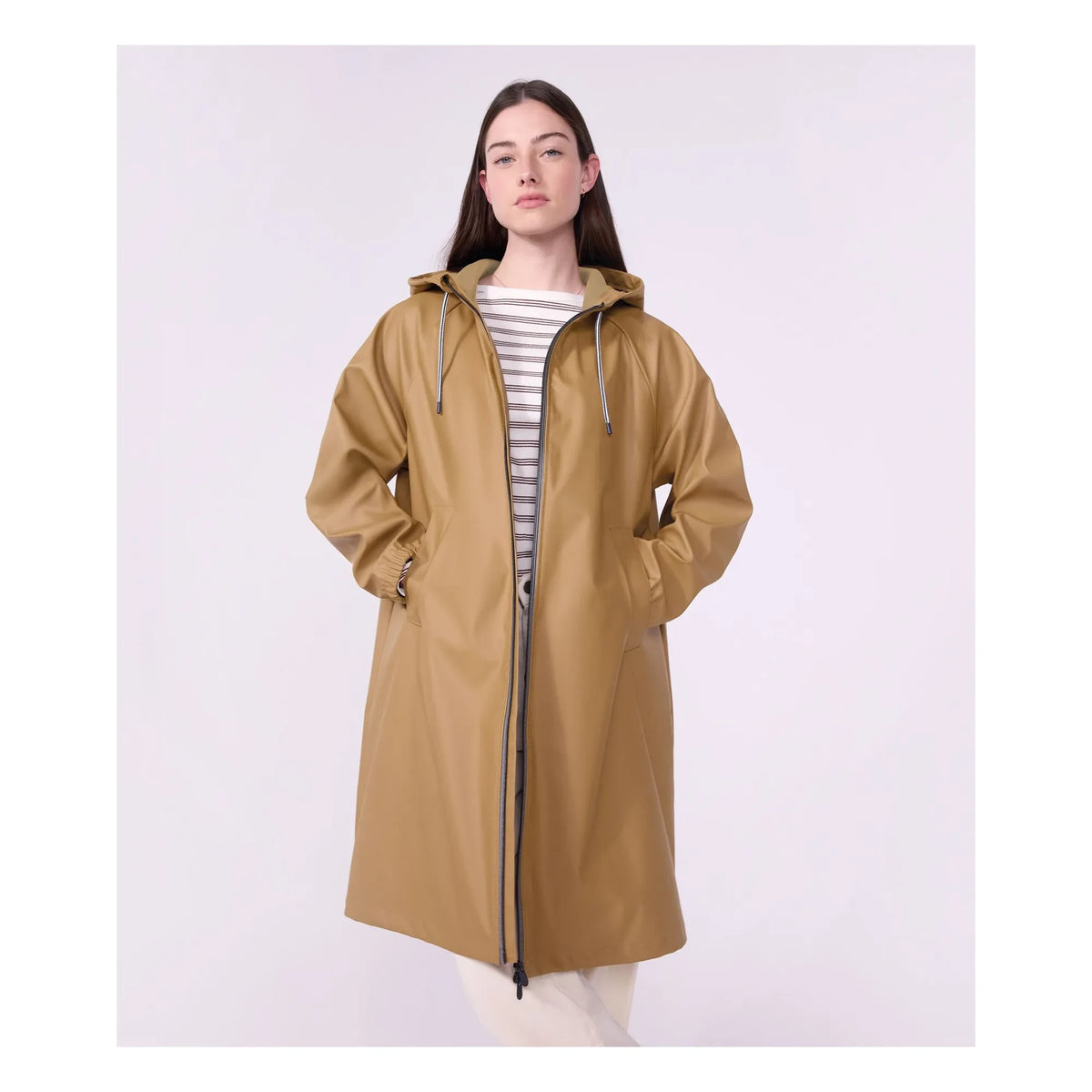 Petit Bateau - Long Iconic Raincoat | Camel