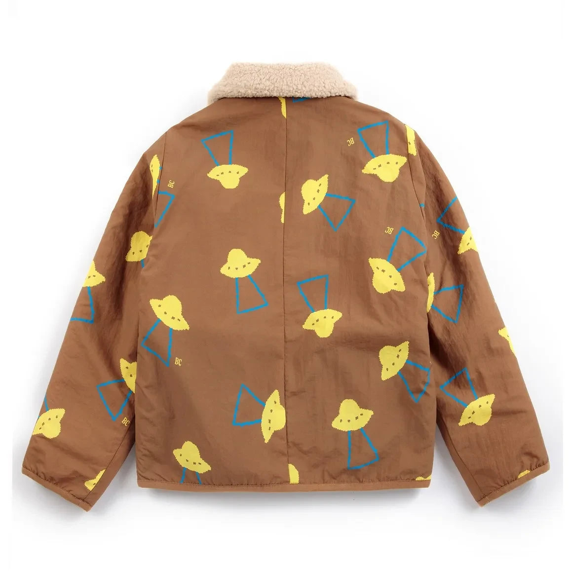 Bobo Choses - Reversible Sherpa Jacket Made from Recycled Fibers | Brown