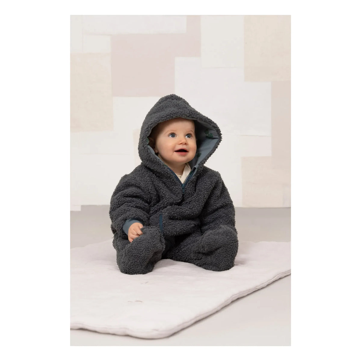 Studio Bohème - Sherpa Style Pilot Pacha Organic Cotton | Grey Blue