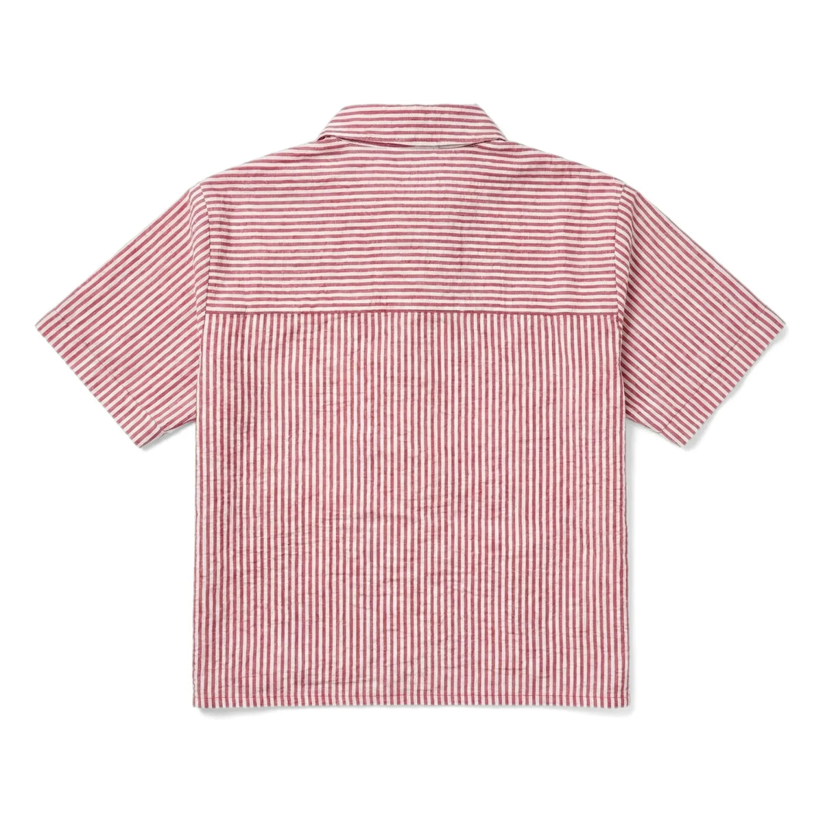 Smallable Kid - Sawyer Striped Shirt | Cherry Red