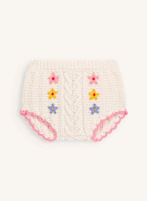 Louise Misha - Mony Laine cardigan and bloomer set | Cream