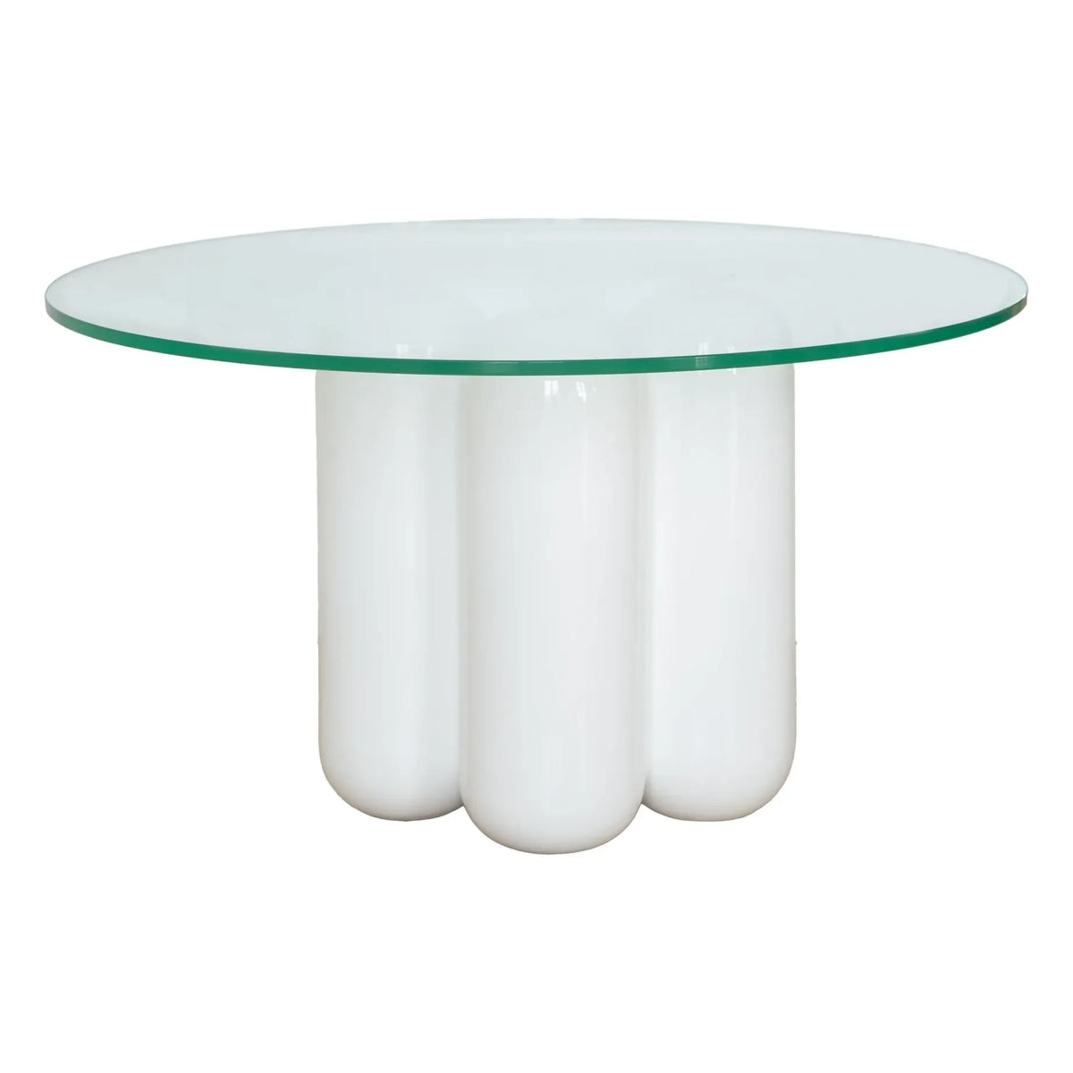 Cosin - Glass-Top Coffee Table | White
