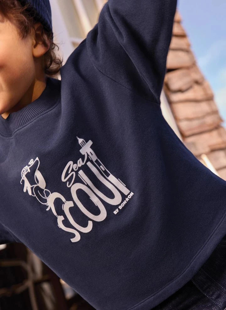 Bonton - Laurel Sea Sweatshirt | Navy