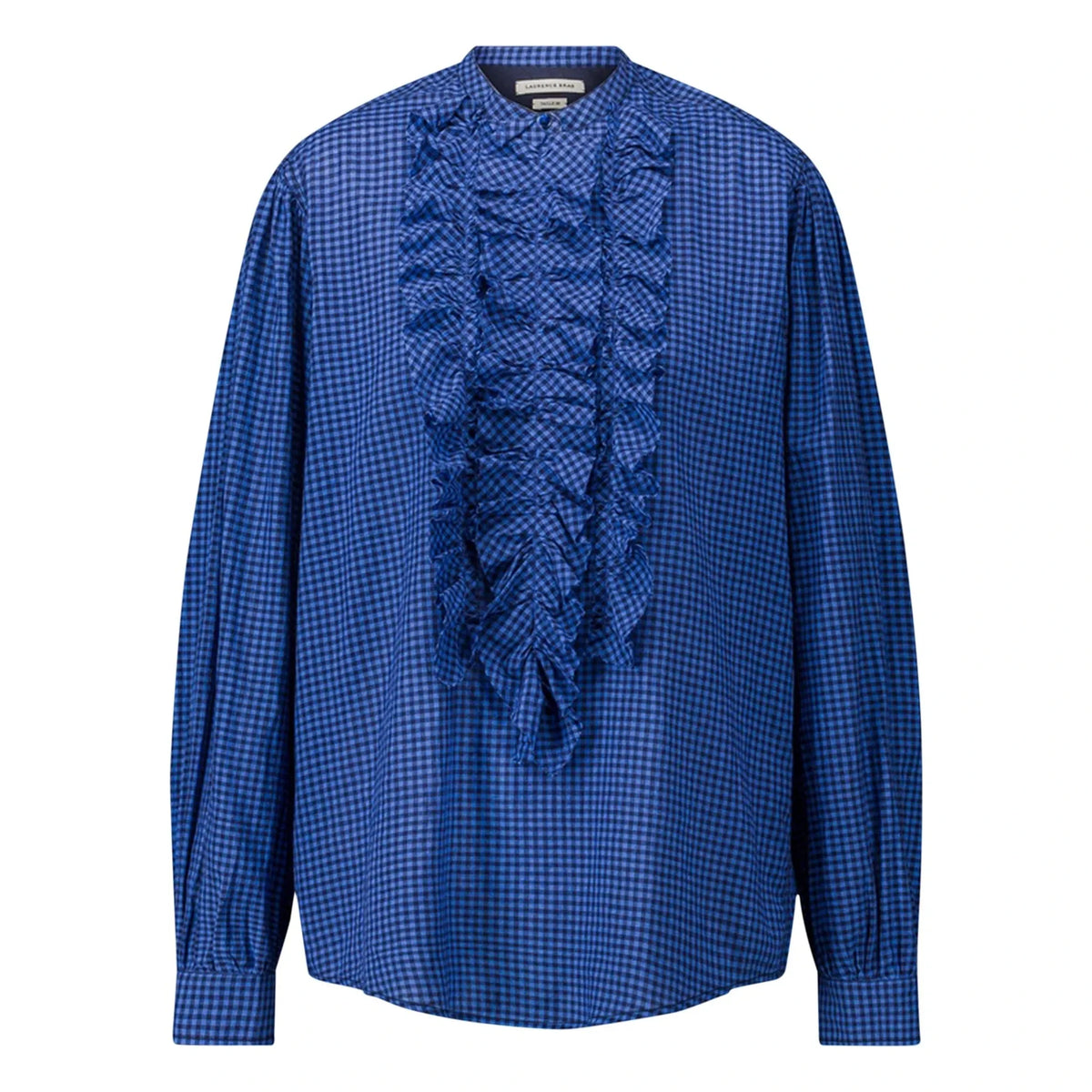 Laurence Bras - Magrita Cotton Gingham Blouse | Blue