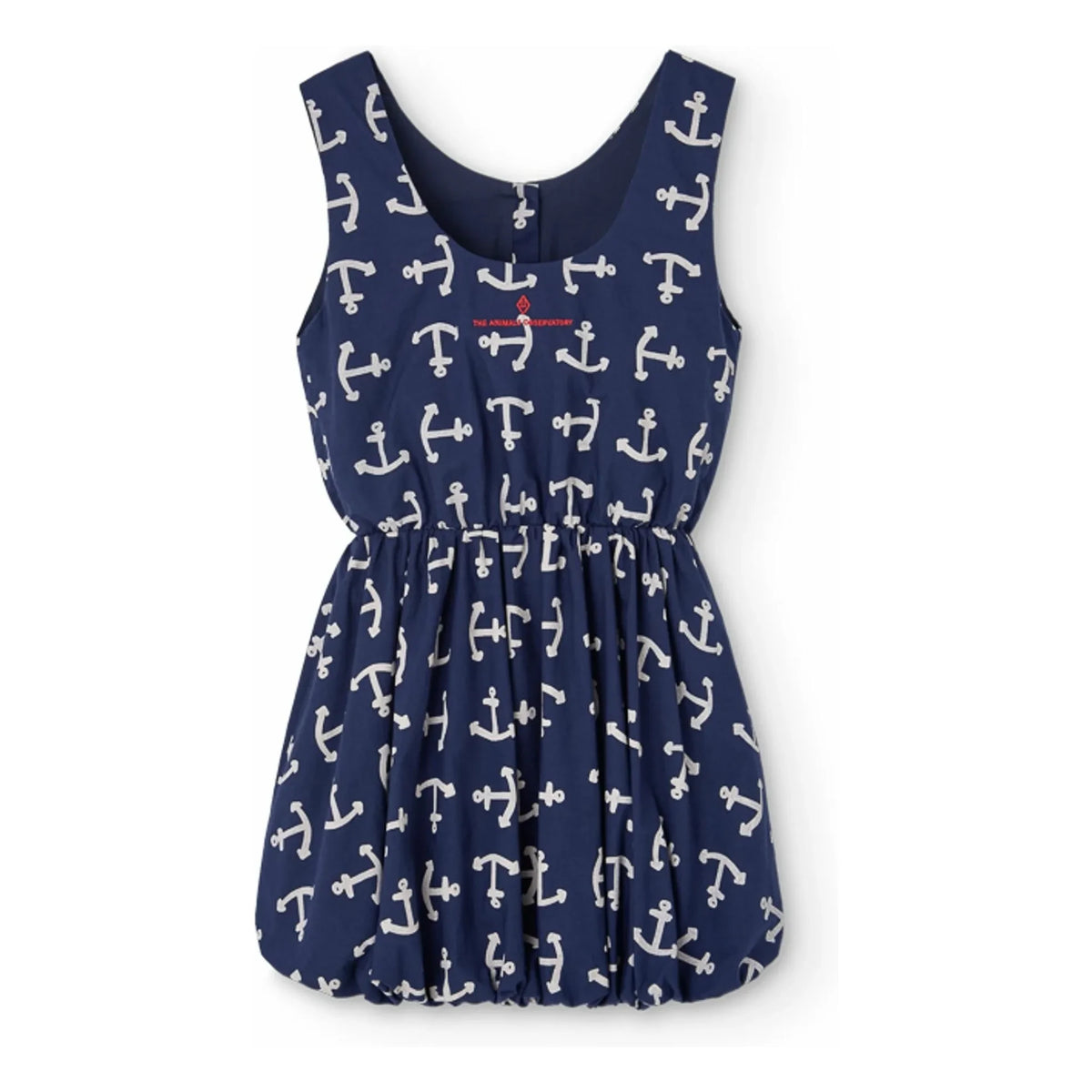 The Animals Observatory - Flamingo Organic Cotton Dress | Navy Blue