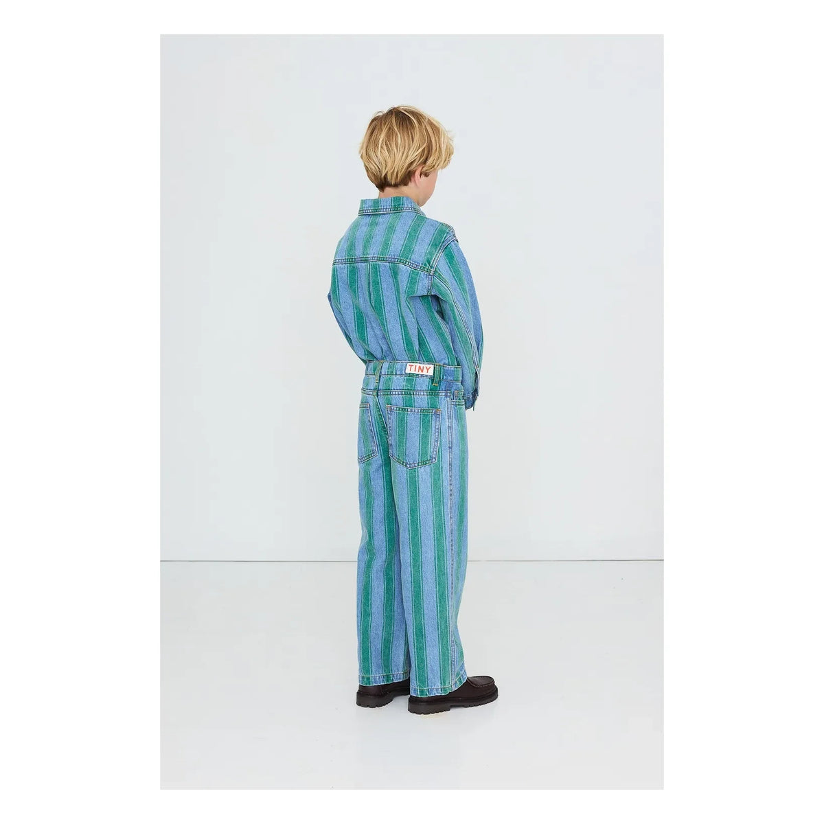 Tinycottons - Striped Denim | Green