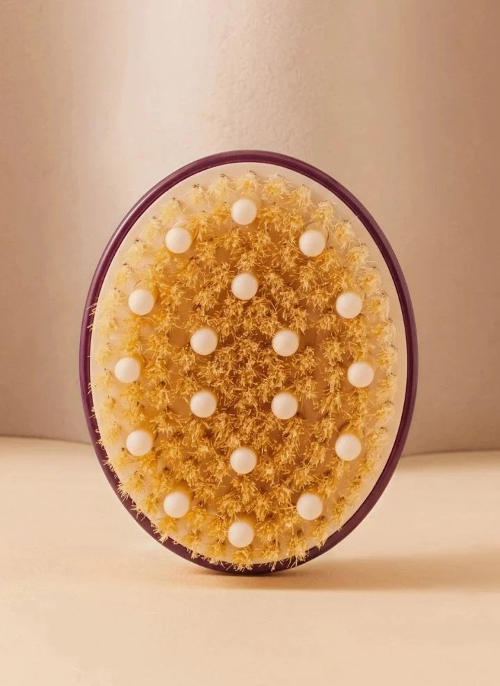 La Bonne Brosse - Talm Body Brush x La Bonne Brosse No. 02 - For Normal Skin | Aubergine