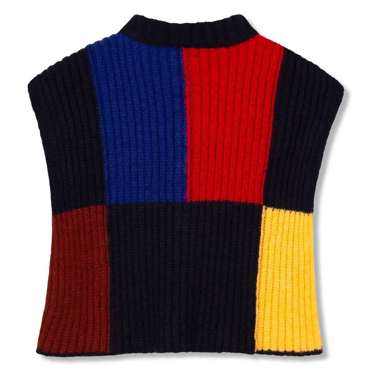Wynken - Sleeveless Ribbed Sweater | Black