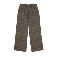 Smallable Woman - Quinn Prince of Wales Wool Jogger | Brown