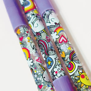 Rachel Ellen - Glitter Pencil Purple Unicorn